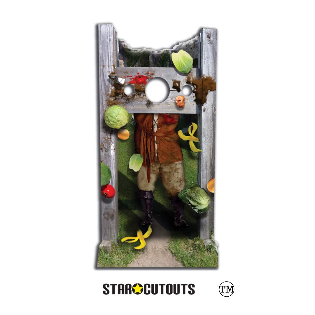 Medieval Stocks Stand In 186cms Lifesize Cardboard Cutout, Life Size