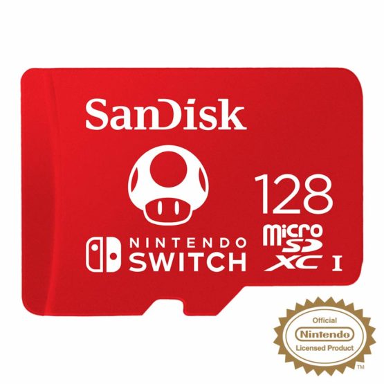 SanDisk microSDXC UHS-I card for Nintendo 128GB - Nintendo licensed Product, Red