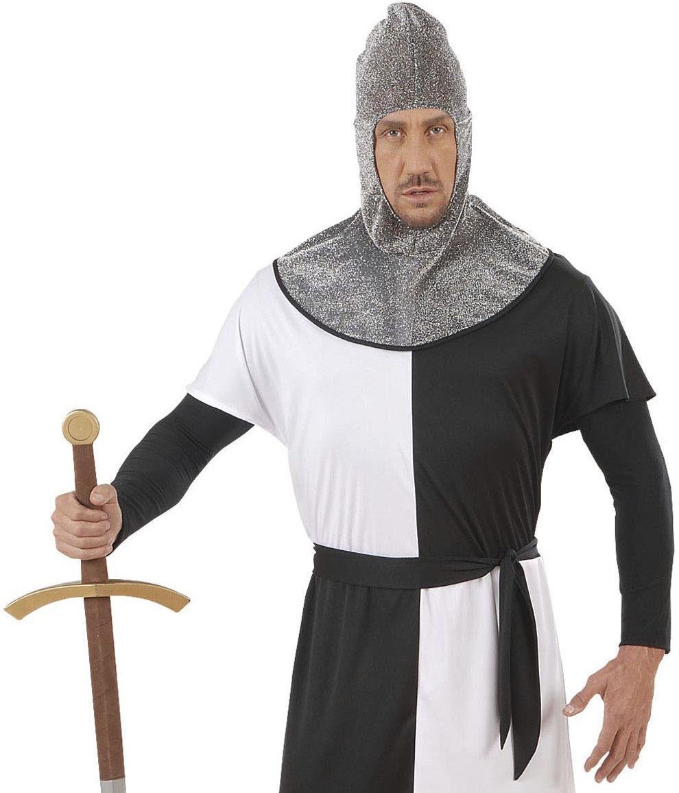 Medieval Warrior Hood Metallic Accessory for Middle Ages Fancy Dress, Multicoloured