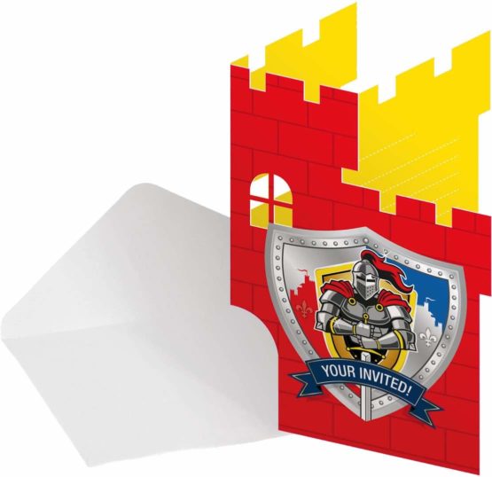 Knight & Coat of Arms Invitations, Pack of 8