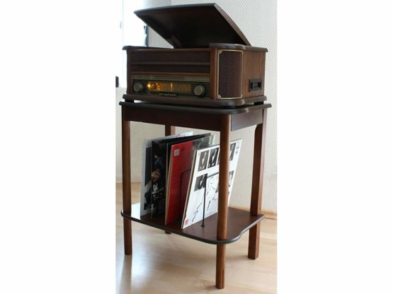 soundmaster SF510 Wooden Table Stand for NR ClassicLine Nostalgic Music Centres (Brown) - Image 2