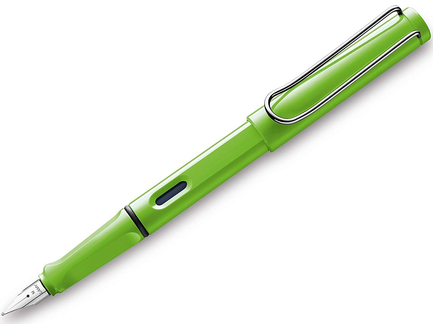 LAMY Safari (013) Green Fountain Pen Italic (Choose Nib size) (1.5mm), Blue,Green