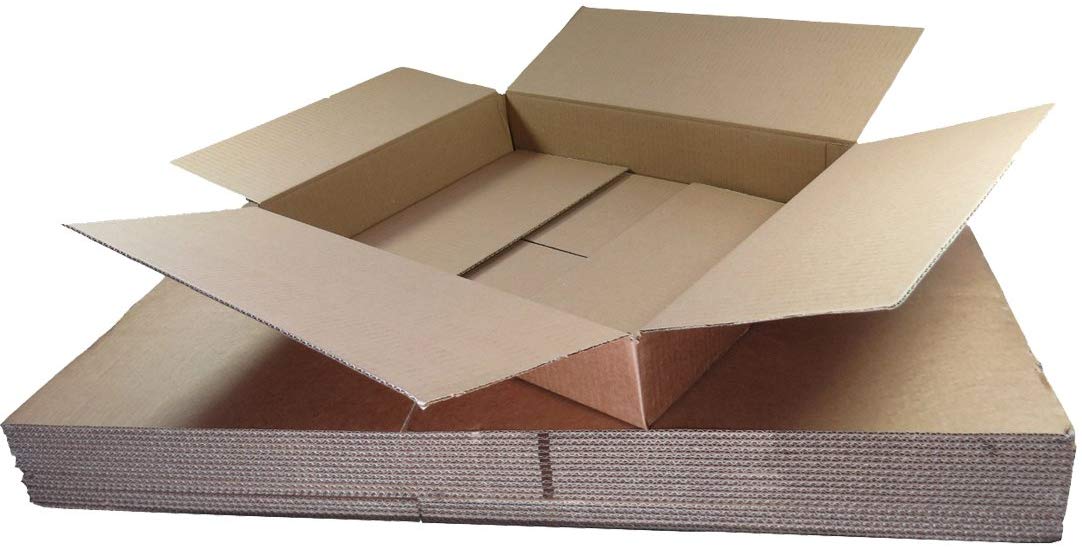 Triplast 442 x 342 x 66mm Large Single Wall 17.5x13.5x2.6" Shipping Mailing Postal Cardboard Boxes (Pack of 75)