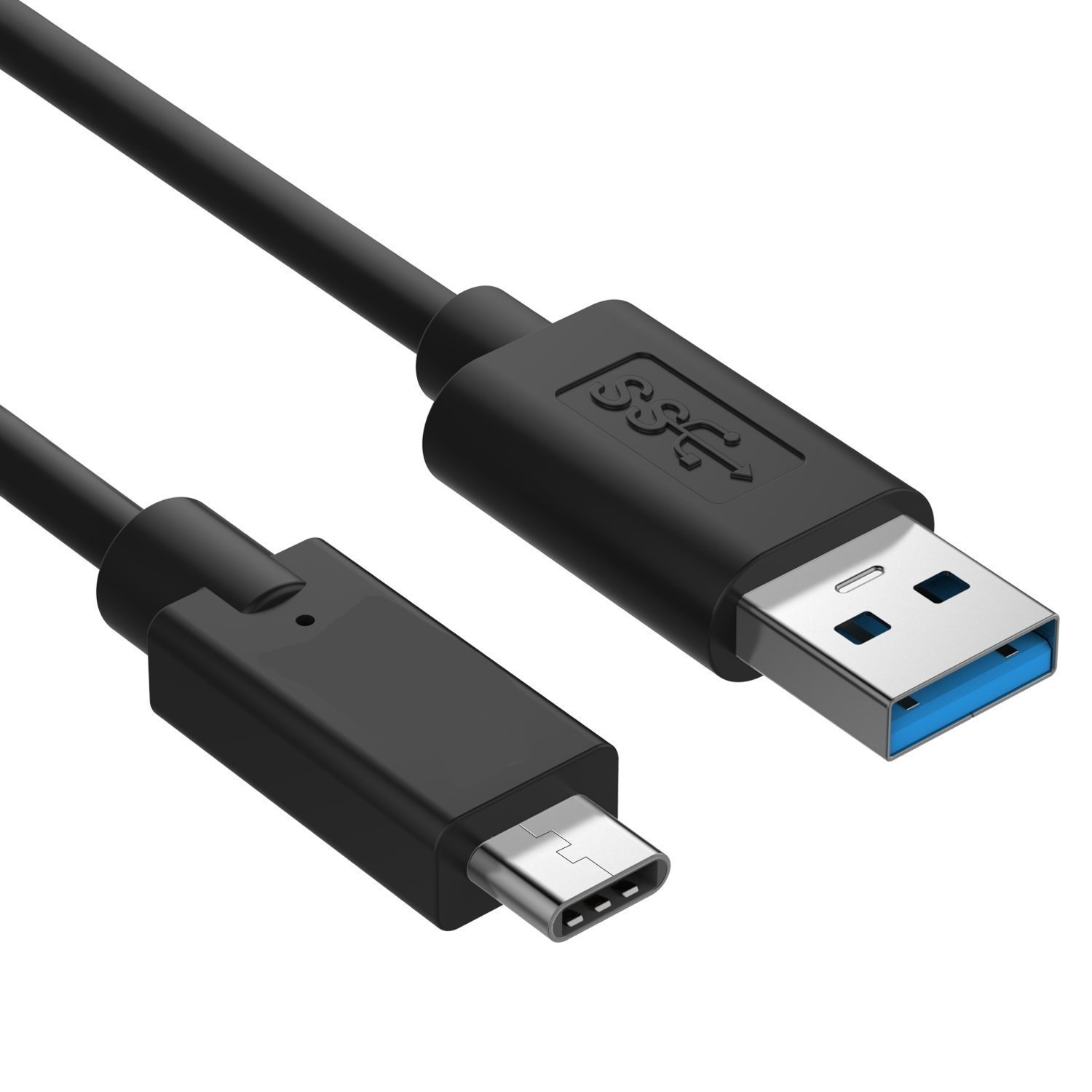 Ewent Sync Cable USB 3.0 Super Speed Type a Male to Male B/C 3.1 Reversible Data Transfer Speeds of Up to 5Gbps, 1.0 m-Black - Image 3