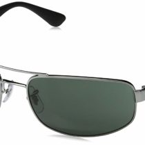 Ray-Ban Men's RB3445 Rectangular Sunglasses, Black