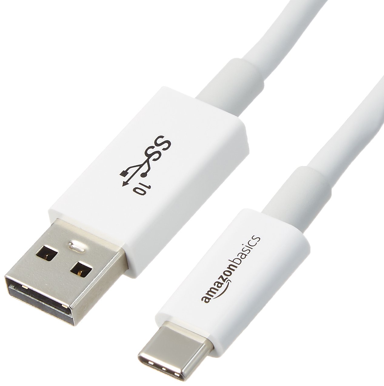 Amazon Basics USB-C to USB-A 3.1 Gen 2 Adapter Fast Charger Cable, 10Gbps High-Speed, USB-IF Certified