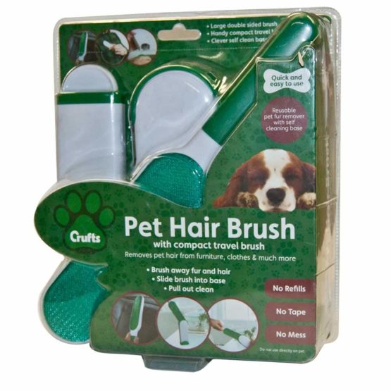 Crufts Deluxe Pet Hair Remover with Travel Brush in Clam Shell - Image 2