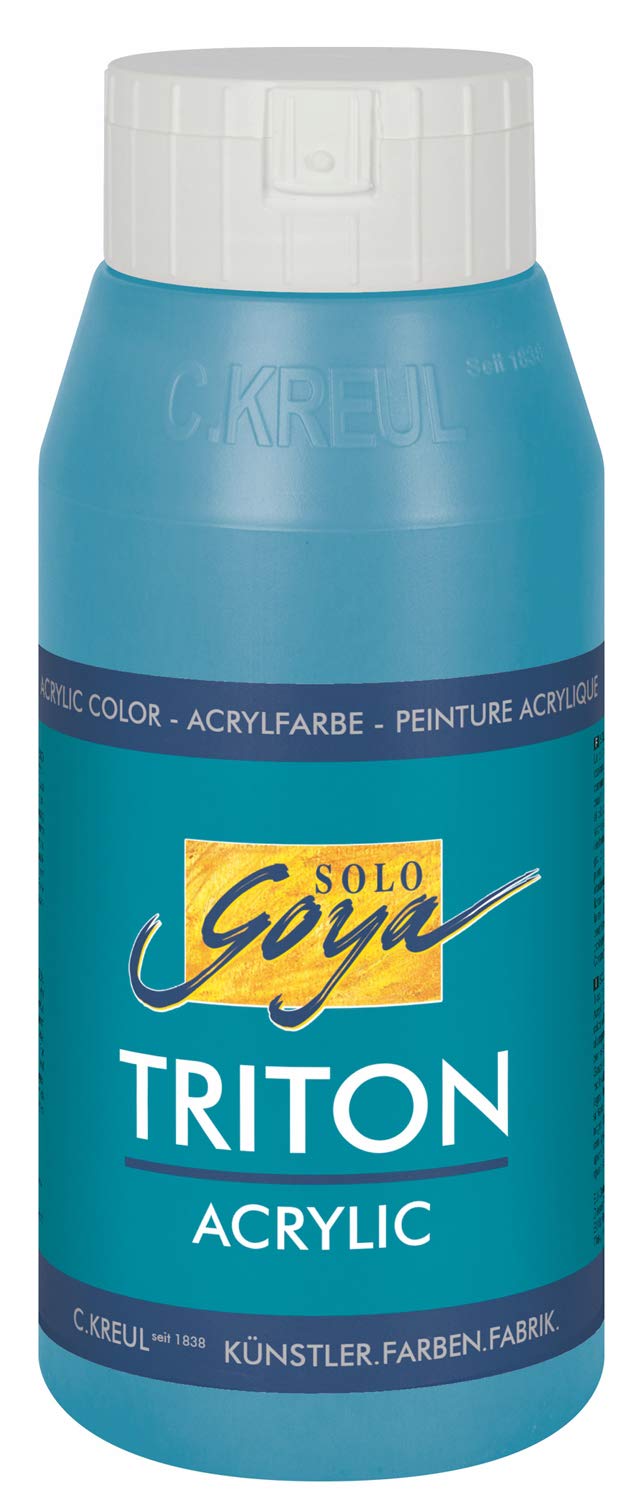 KREUL Solo Goya Triton acrylic basic turquoise, 750 ml (Pack of 1)