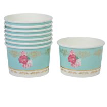Neviti Eternal Rose Tea Party Treat Tubs, Turquoise, Pack of 8