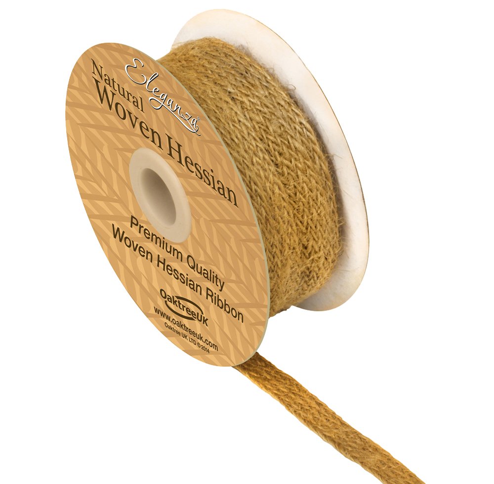 Eleganza Woven Hessian 10mm x 10m Natural No.02, Beige