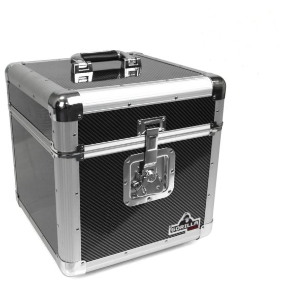 Gorilla DJ GC-LP100 100x 12" Vinyl Record Box (Carbon Fibre Style))"