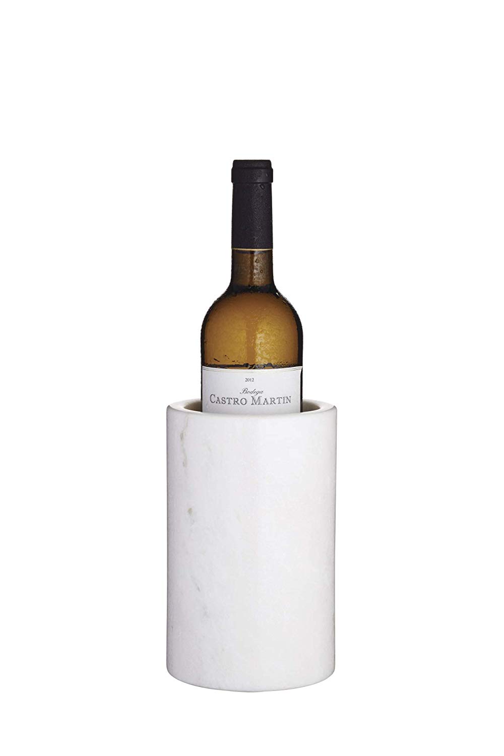 Artesà Marble Wine Cooler, Premium Natural Stone Drinkware /Bottle Holder, Chiller For Wine,White,12 x 12 x 19 cm - Image 2