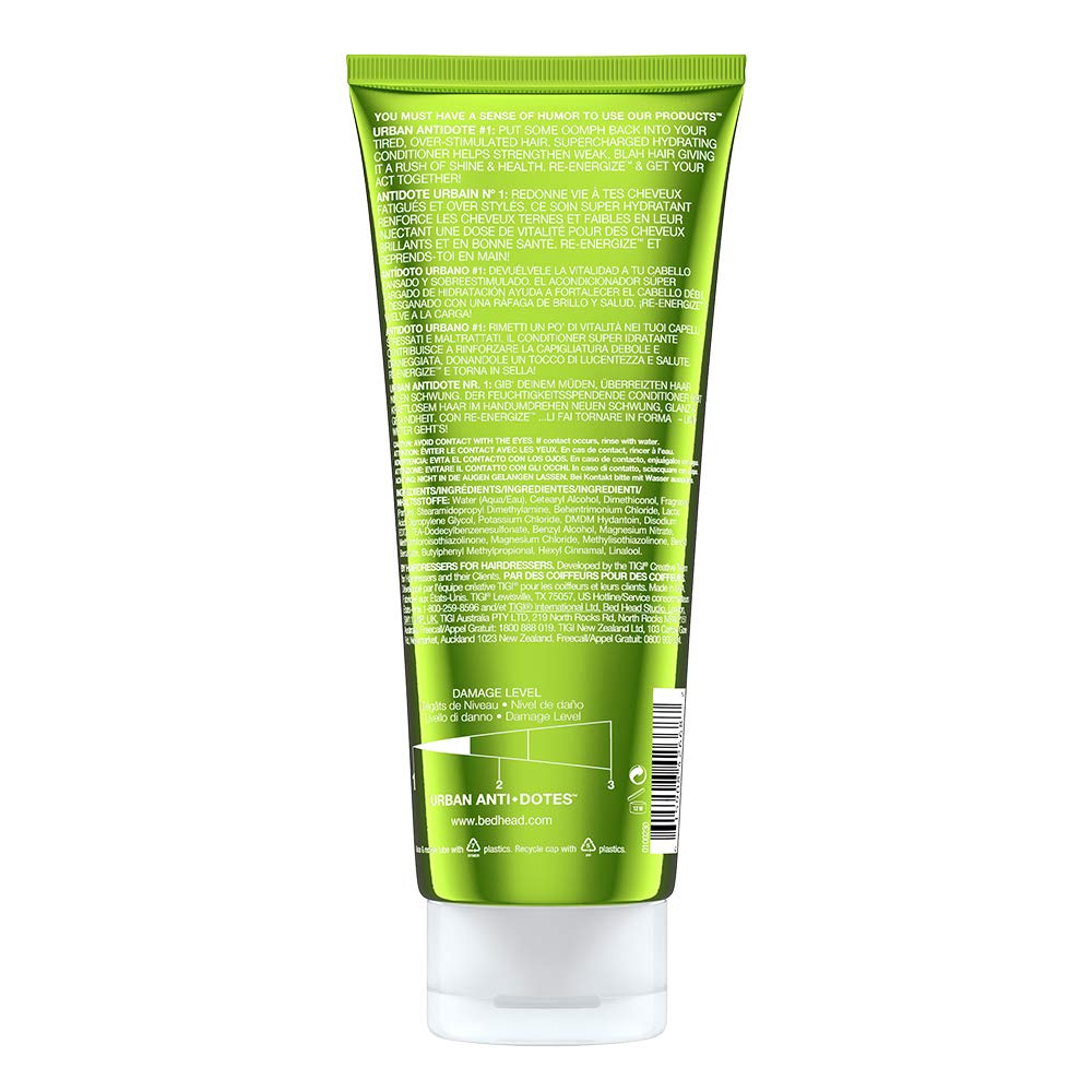 TIGI Bead Head Urban Antidotes No 1 Re-Energize Conditioner - 200 ml, Black/Photo Blue, 200 ml (Pack of 1) - Image 3