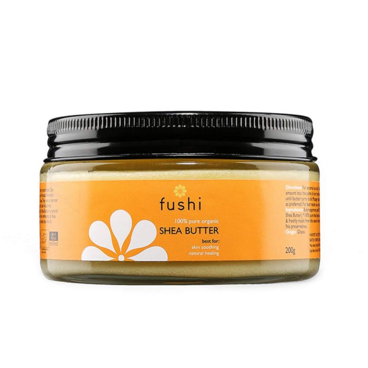 Fushi Organic Shea Butter 200g, 200 g (Pack of 1)