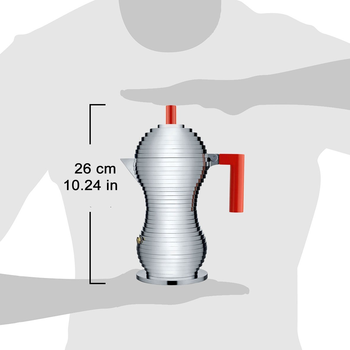 Alessi, Red, 6 Tasses - Image 4