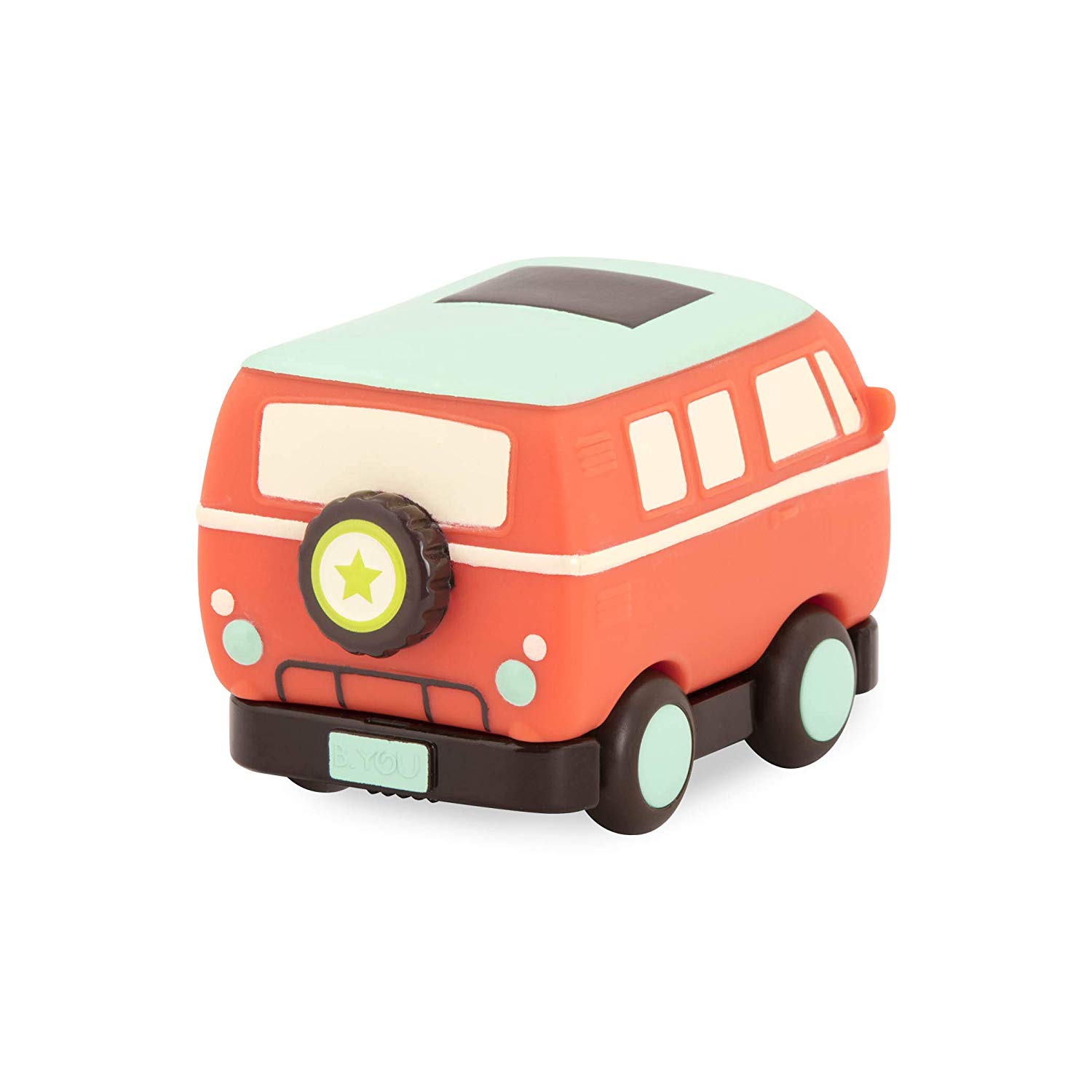 B. toys - Mini Pull - Back Vehicles Set - Set of 3 Vehicles - Truck, Camper Van, Police - 12+ Months, Multicoloured, 9 Cm - Image 3