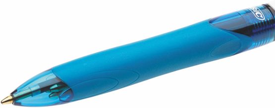 BIC 4 Colours Retractable Ballpoint Pens, Medium Point (1.0 mm) Every-Day Writing Pens with Extra Comfort Grip, Blue, Pack Of 3 - Image 3