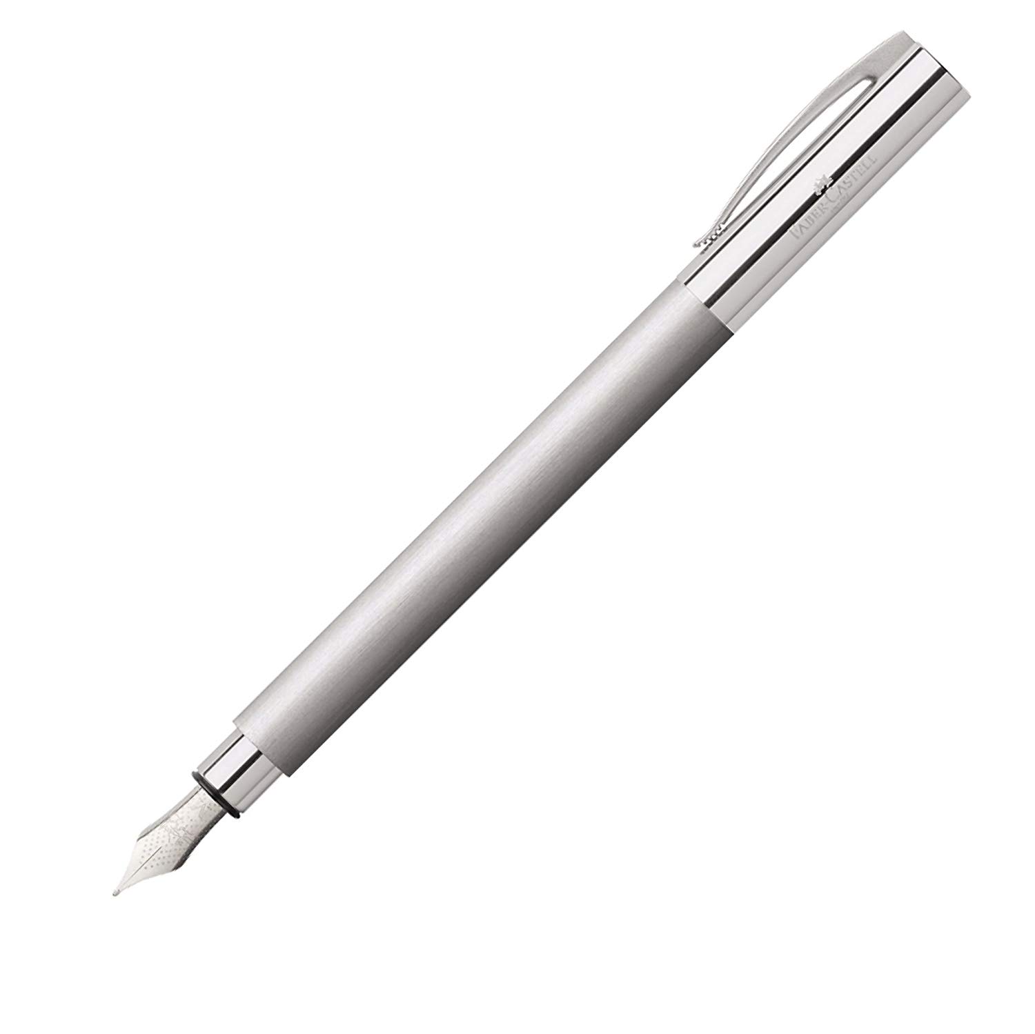 Faber-Castell Ambition Stainless Steel Fountain Pen, Silver, 1 Stück (1er Pack) - Image 2