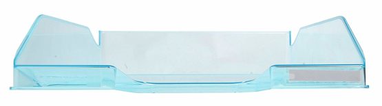 Exacompta Letter Trays A4 + Pack of 6 Turquoise Glossy Transparent - Image 2