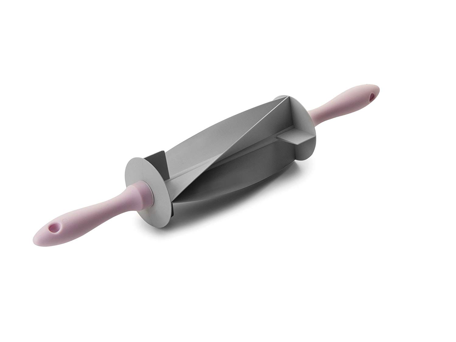 Ibili Plastic Croissant Roll Cutter, Grey/Pink, 18 x 10 cm, 18 x 10 x 10 cm