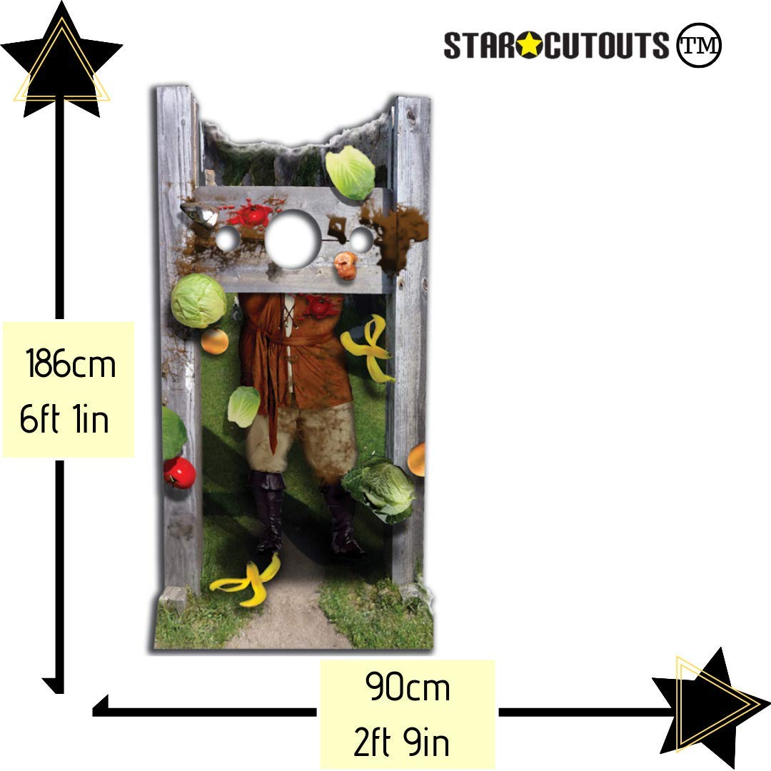 Medieval Stocks Stand In 186cms Lifesize Cardboard Cutout, Life Size - Image 2