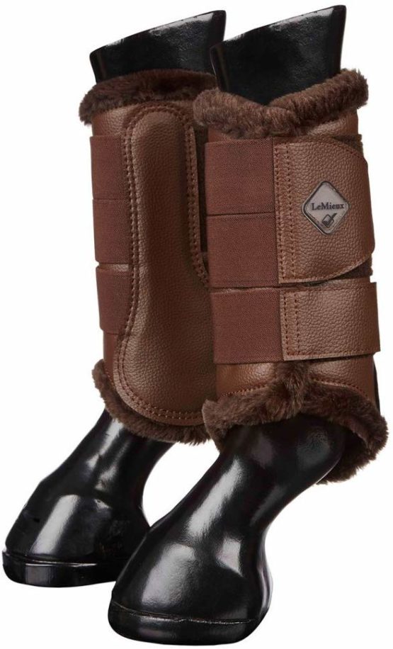 LeMieux Unisex's Fleece Lined Brushing Boots Pair - Image 4