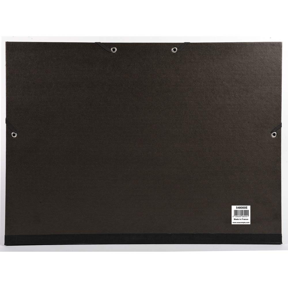 Exacompta, Ref 548000E, Kraft Portfolio with Elastic Strap, 320 x 450mm in Size, Suitable for A3 Documents - Image 2
