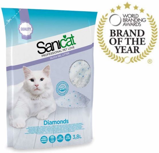 Sanicat Diamond Silica Gel Cat Litter 3.8 Litre