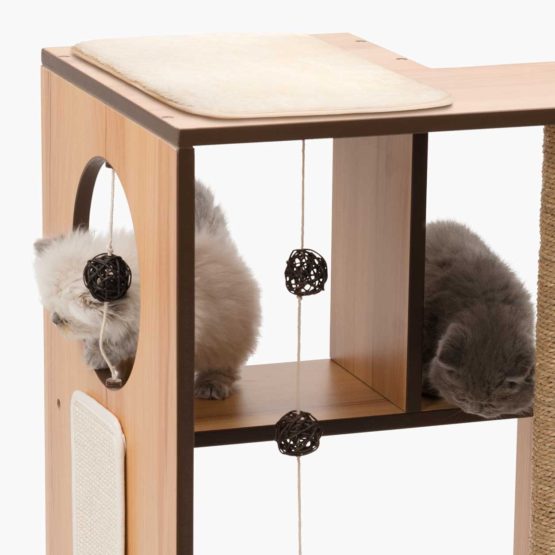 Vesper V-Box Cat Tree, Large in Walnut - Image 4