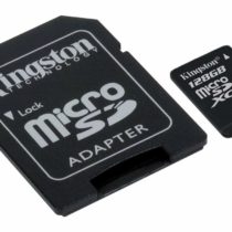 Kingston Canvas Select (SDCS/128GB) MicroSDClass 10 UHS-I Speeds Up to 80 MB/s Read (SD Adapter Included) - Bring Your HD Videos to Life