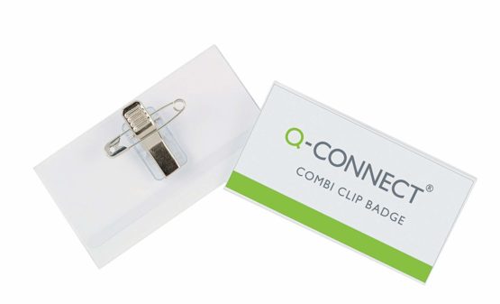 Q-Connect KF01567 Combination Badge 54x90mm (Pack of 50)