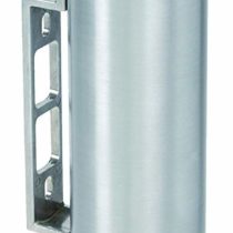 Alubox Ashtray Wall Hanging Ashtray, Satin Silver, 8 x 11 x 48 cm