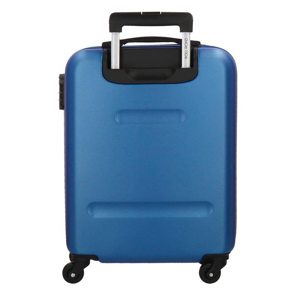 Roll Road Flex Blue Cabin Suitcase 38x54x20 cm Rigid ABS Combination Lock 35 Litre 2.5 kg 4 Wheels Hand Luggage - Image 4