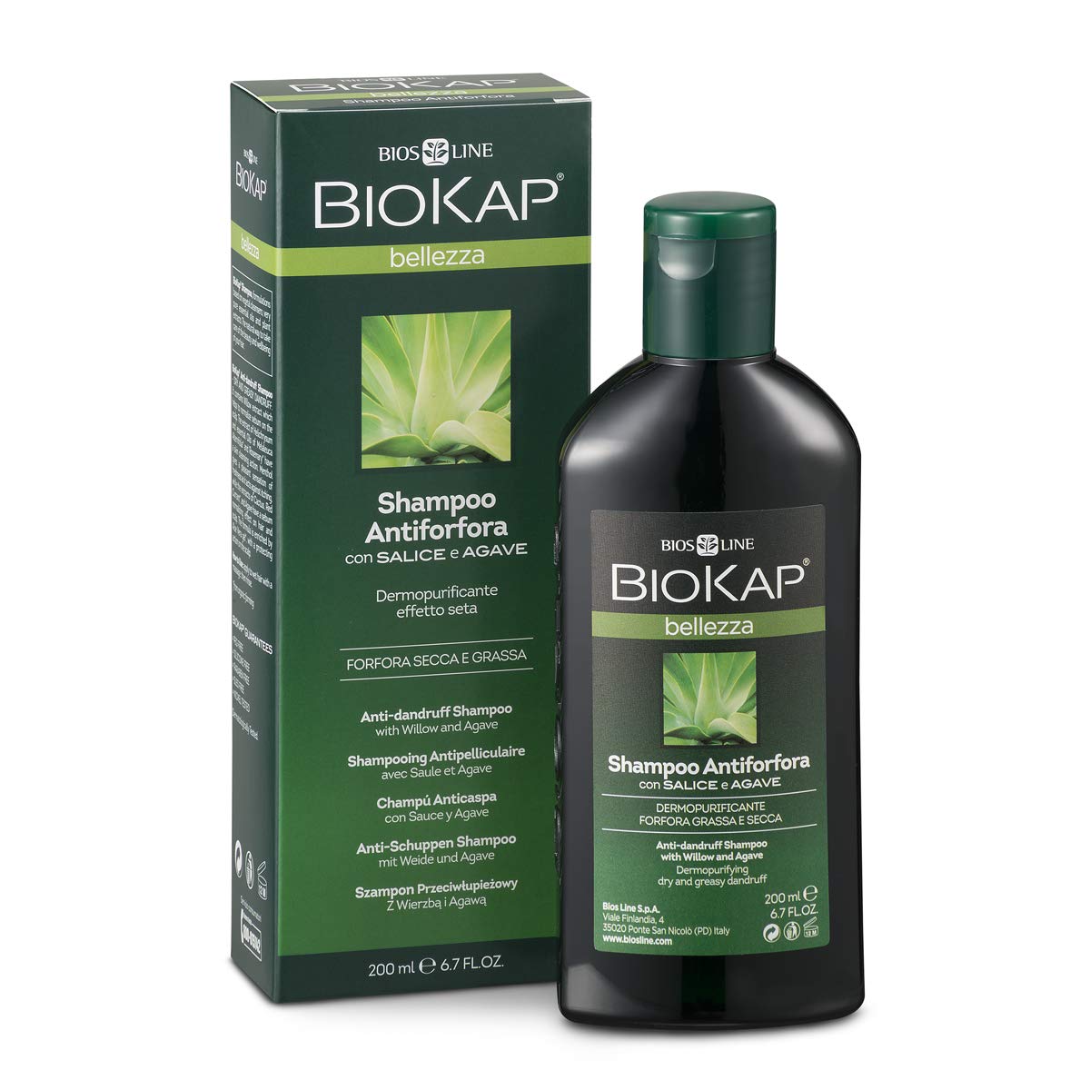 Biokap Anti-Dandruff Shampoo 200 ml, für jede Haarfarbe geeignet, 200 ml (Pack of 1)