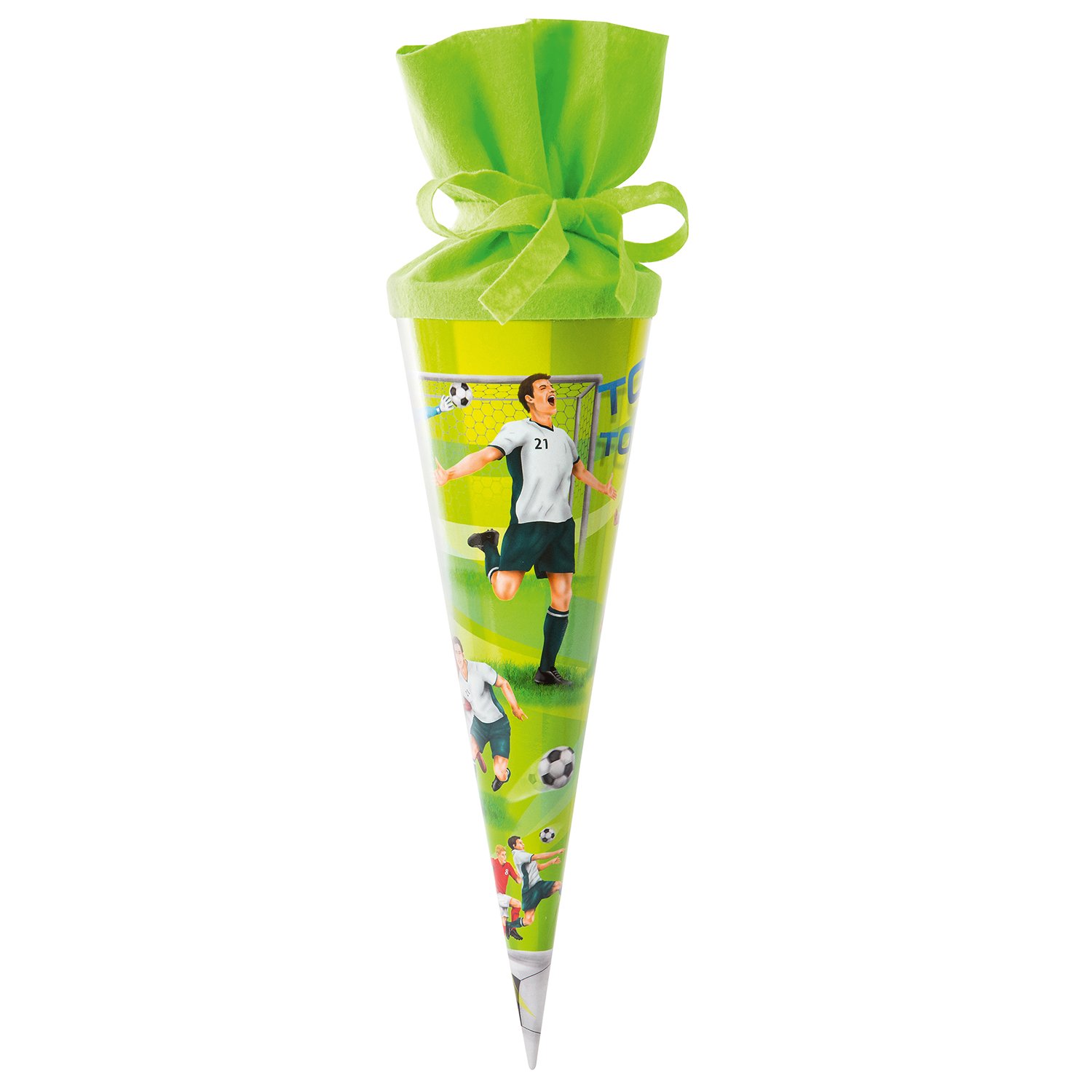 goldbuch 93578 Sibling School Cone with Football Motif 35 cm Varnished Cardboard, Multicoloured