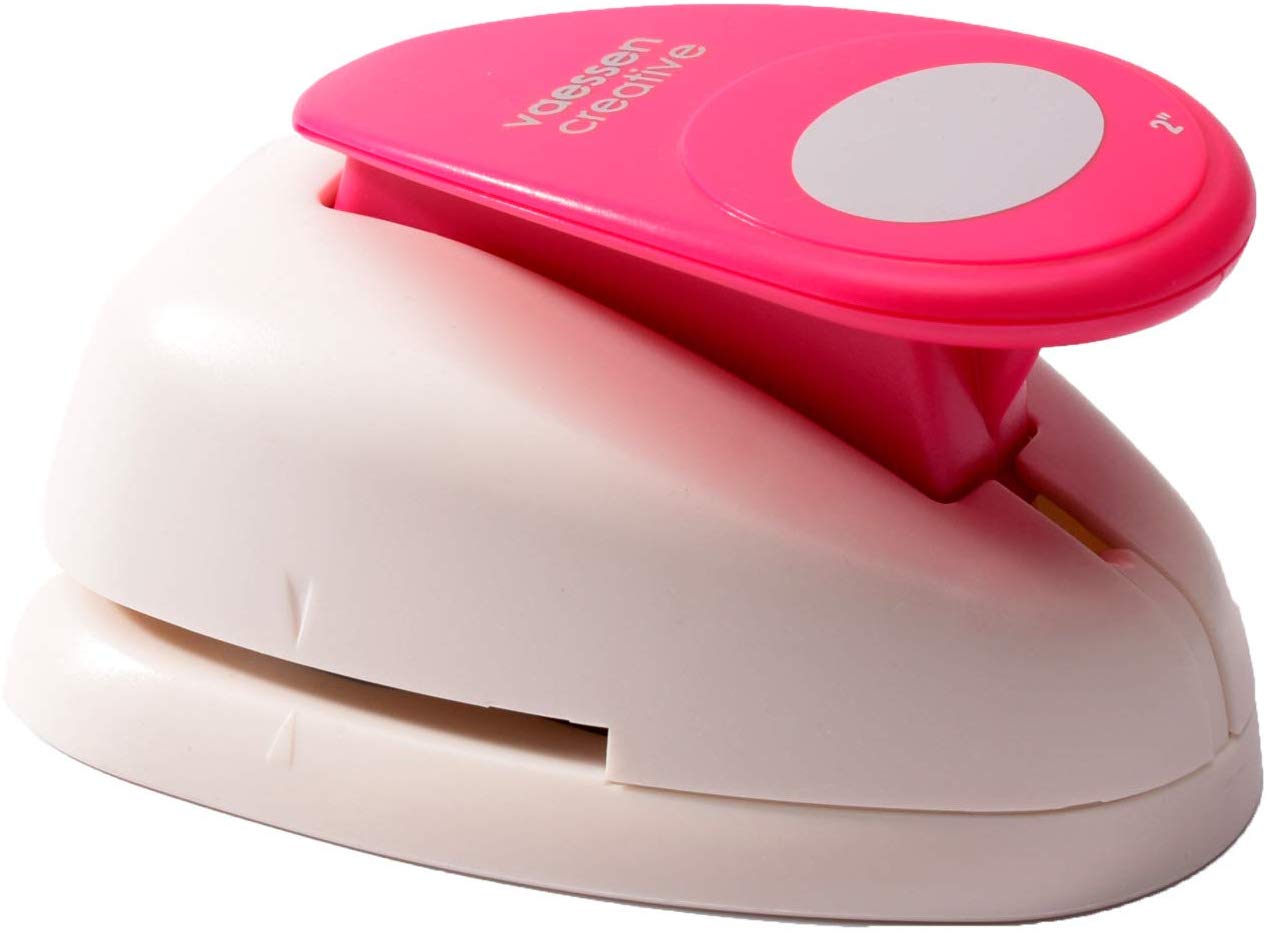 Vaessen Creative Craft Paper Punch - Oval - 3,7 x 5,1 cm - Circle Cutter for Crafting and Card Making, Multi-Colour, XL - Image 3