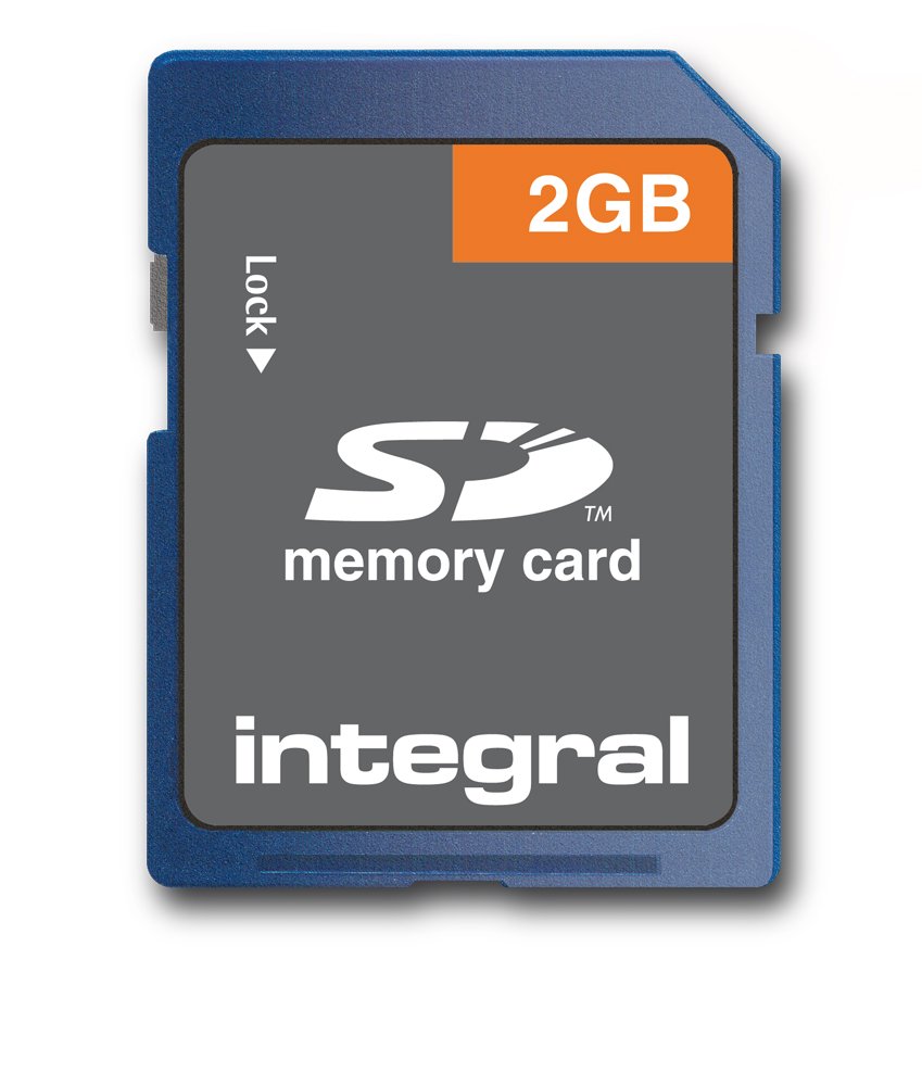 Integral 2GB SD (Secure Digital) Memory Card Legacy Device Compatible - Cameras, MP3 Players, Camcorders and more