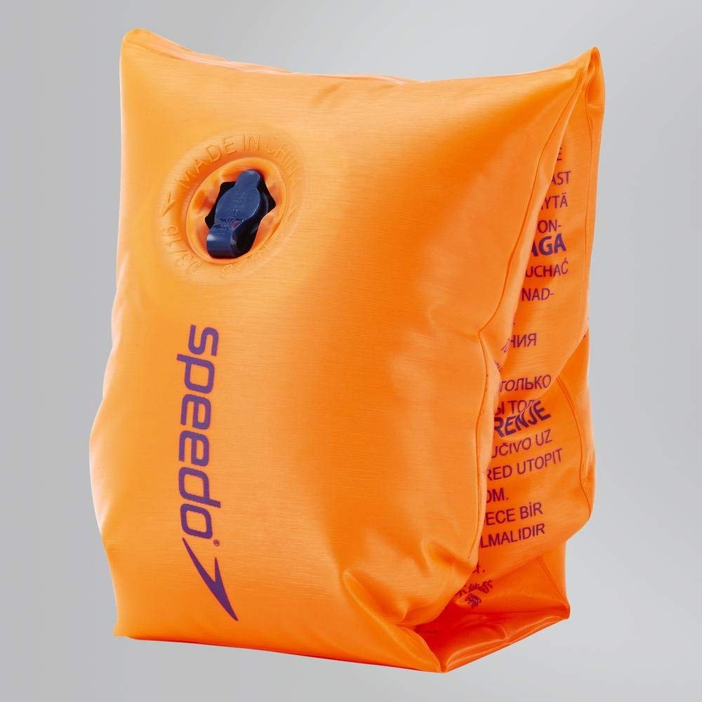 Speedo Unisex-Adult Inflatable Swimming Armbands, Orange, 6-12 - Image 3