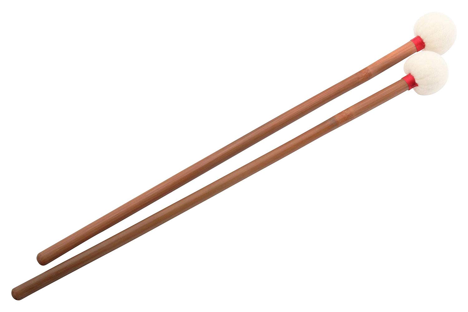 XDrum TB35 Bamboo Timpani Mallets Felt Pair, Brown, 3,5cm