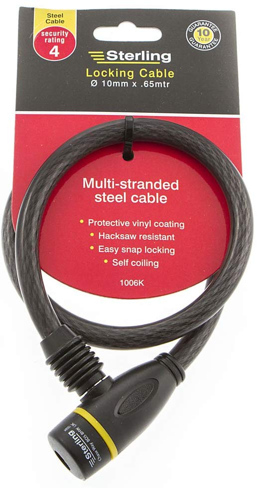Sterling 1006K 10 x 650mm Locking Cable