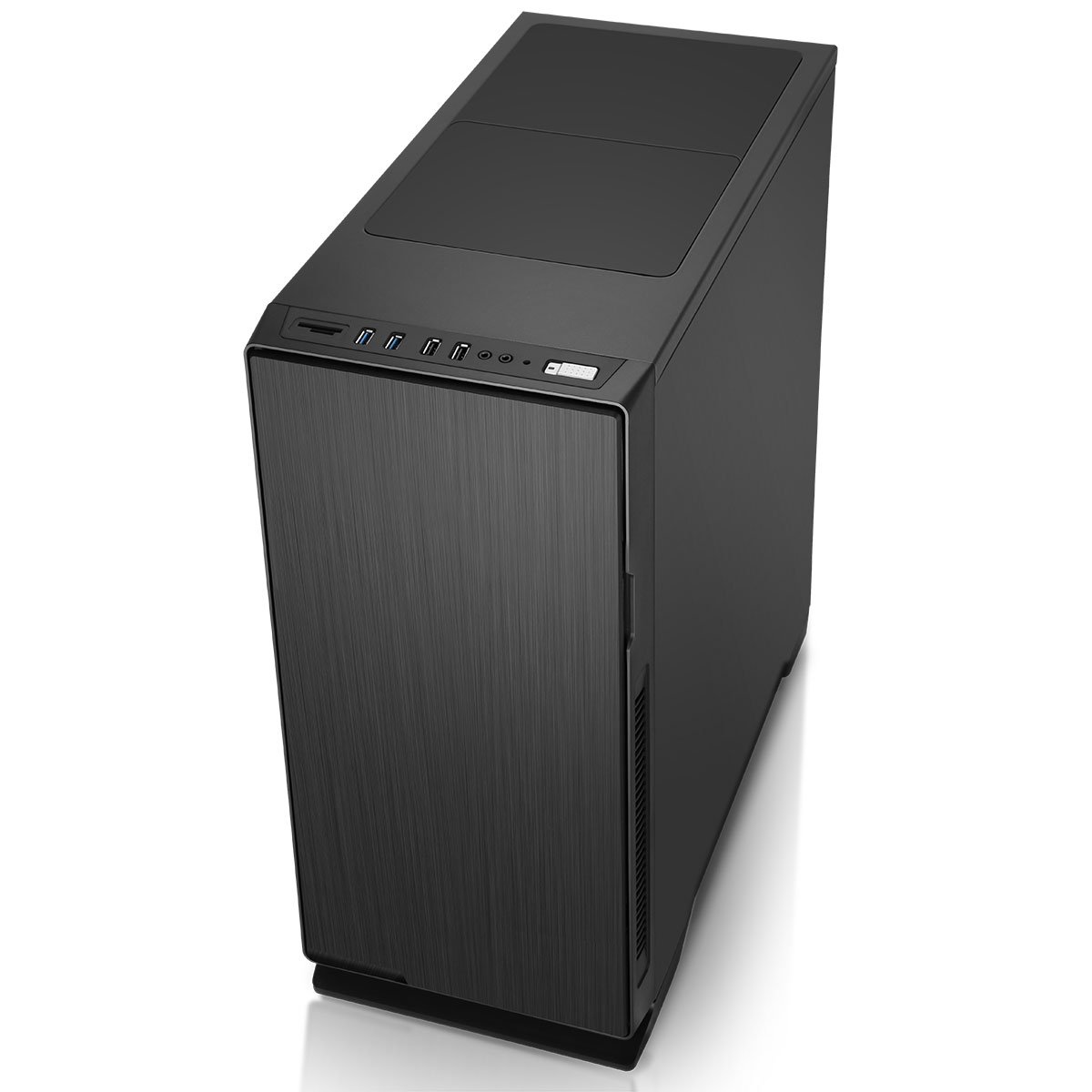 GameMax Silent Mid-Tower PC Gaming case, ATX, Sound Dampening, SD/TF Card Reader Built-In, Black - Image 4