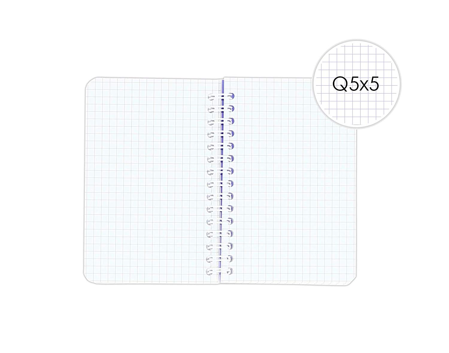 Oxford My Colours Set of 5 Spiral Bound Polypropylene Notebooks Petits Carreaux Assorted Colours, Random color: orange, red - Image 3