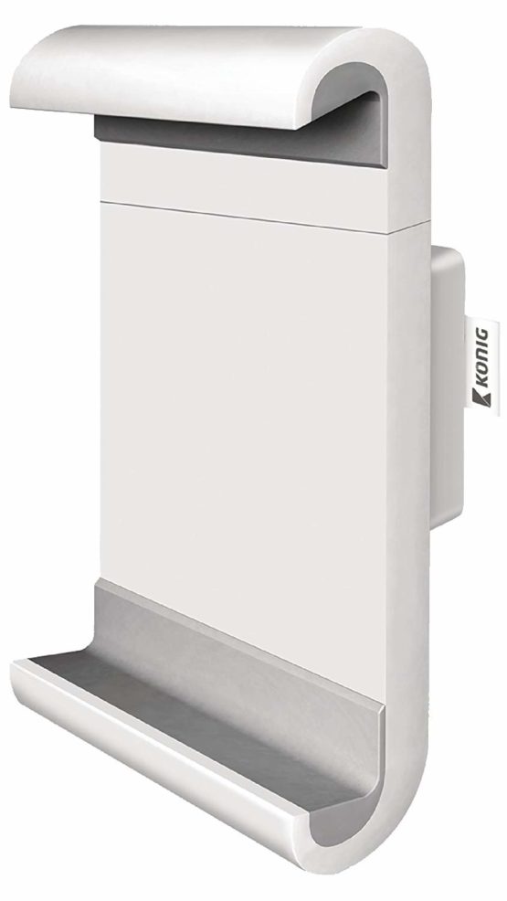 KÖNIG KNMFTM10 Soporte de Pared Fijo para ta, Blanco/Gris por Nedis