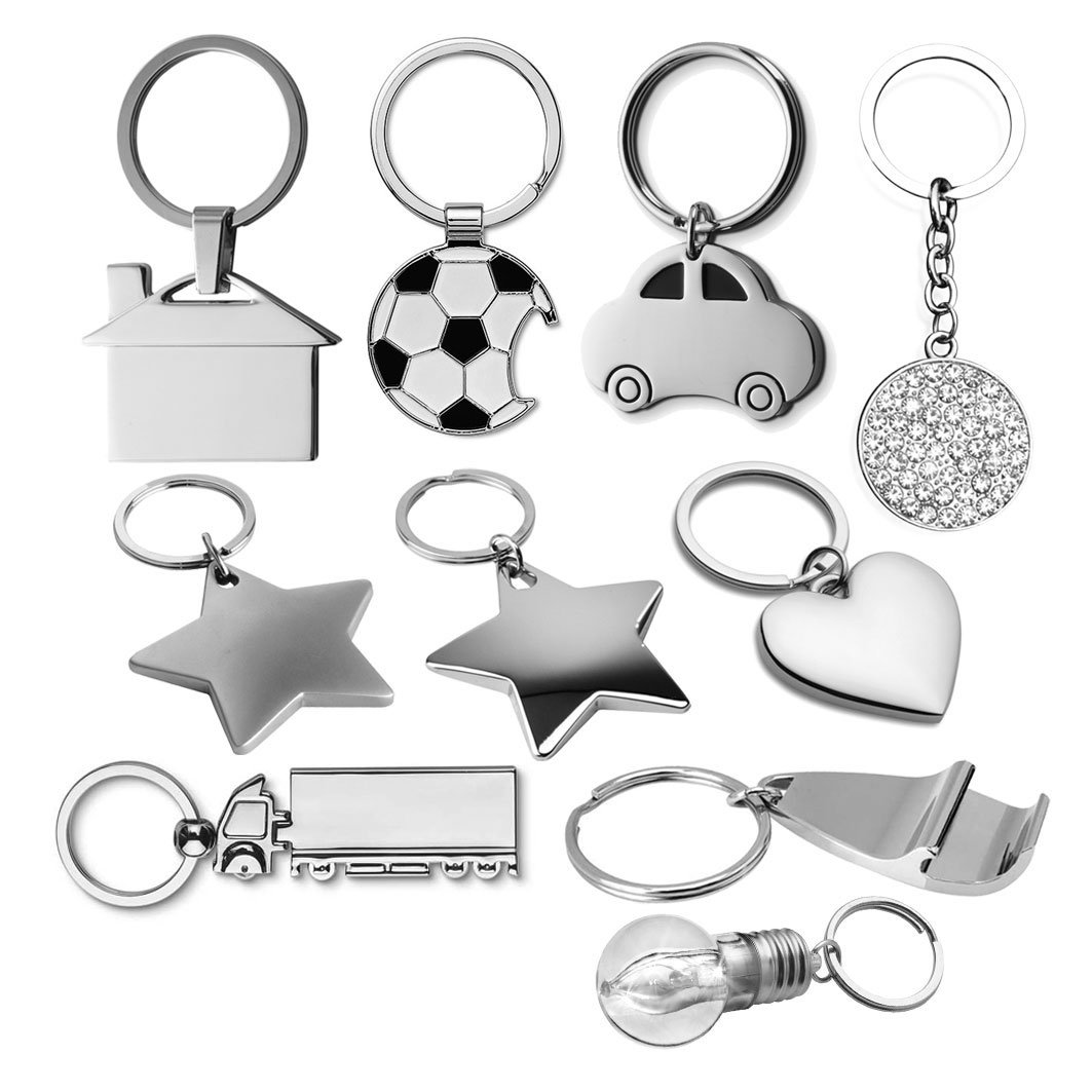eBuyGB Silver Metal Stocking Filler Gift Keyring, 10 cm (Truck) - Image 2