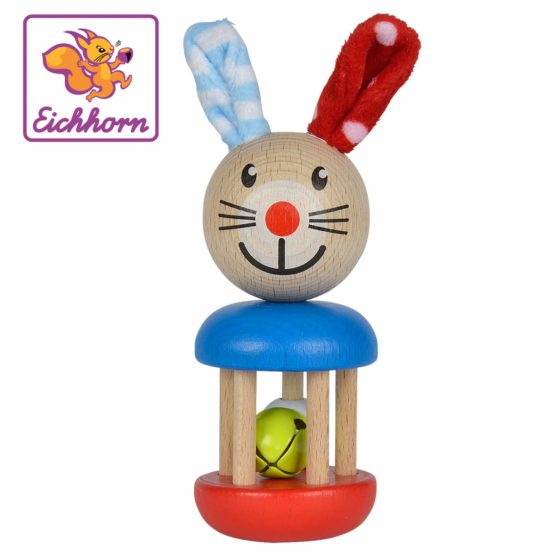 Heros 100017013 "Baby - Bunny Wooden Rattle