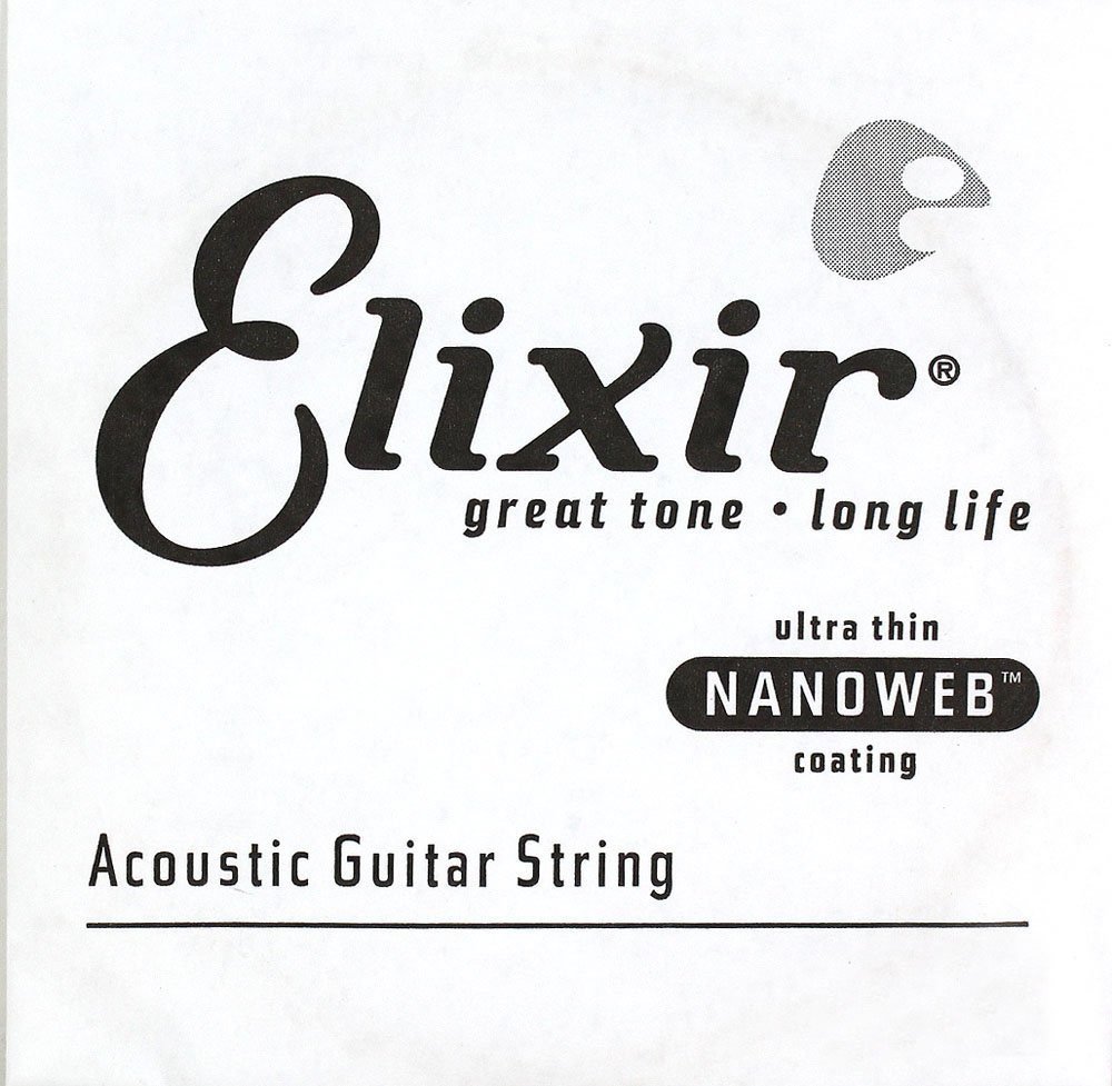 Elixir 15132 Strings Acoustic 80/20 Bronze Single String with NANOWEB Coating (.032), 0.032