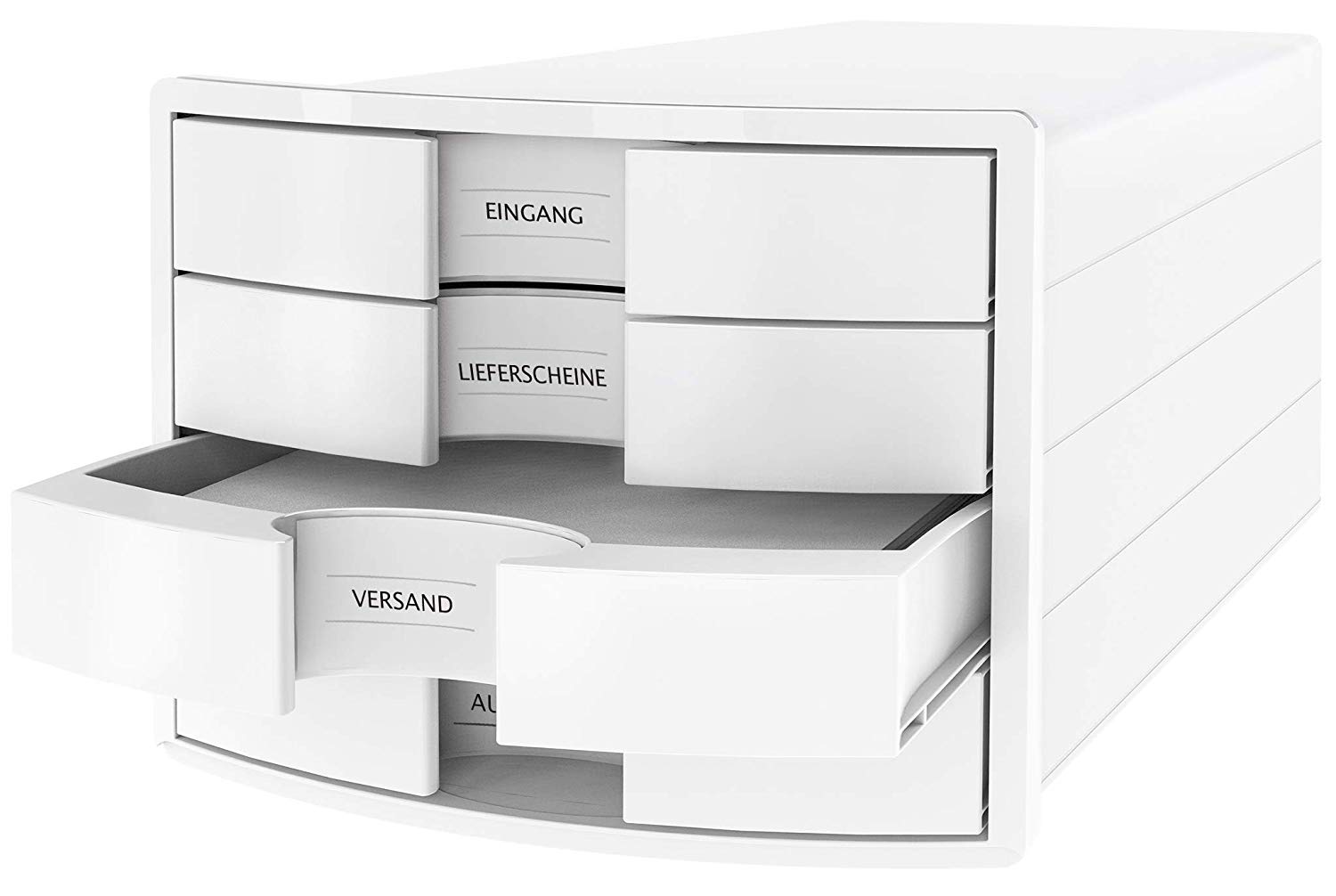 HAN Impuls Drawer Box DIN A4/C4 4 Closed Drawers White, 4 Schubladen - Image 2