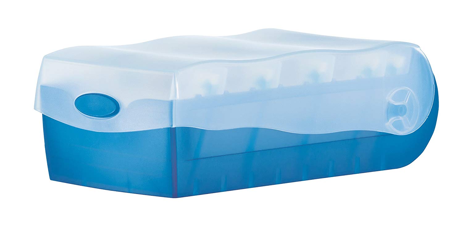 HAN 997-643, CROCO Flashcard Index Box. For learning vocabulary in an ingeniously simple way, A7, translucent blue - Image 3
