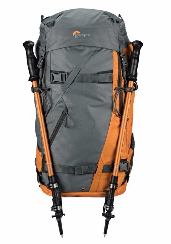 Lowepro Powder BP 500 AW Outdoor Backpack (Grey/Orange) for Walking, Hiking, Trekking and Winter Sports for Photo/Video Equipment and Personal Items (Fits DSLR/Mirrorless and Accessories) LP37230-PWW - Image 3