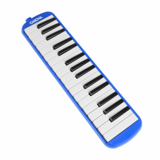 CASCHA Melodica with bag and mouthpiece, instrument for children and beginners, blue - Image 3